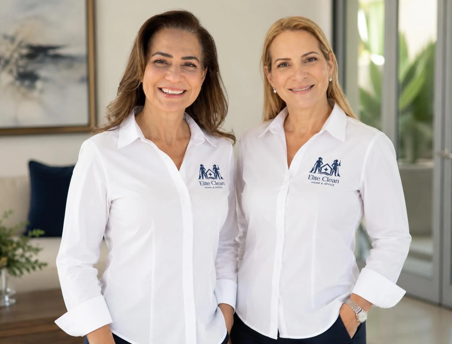 Elite Clean founders and professional cleaning team in Miami South Florida